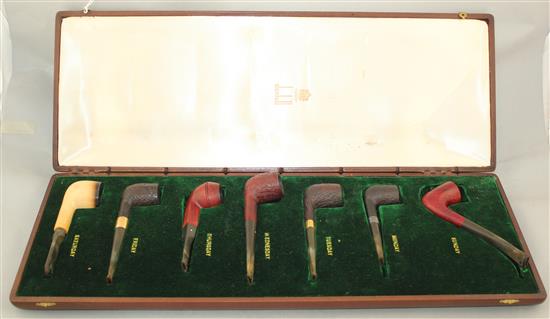 Seven pipes and a case